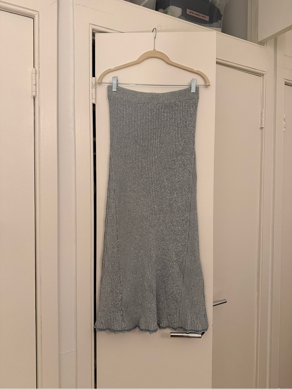 Theory Ribbed Knit Maxi Skirt